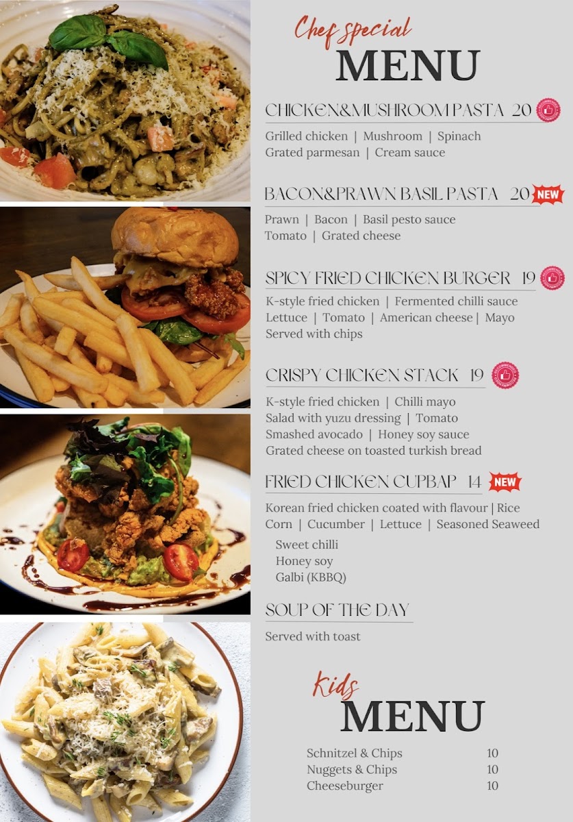 The Bucket Filler Photo Menu 3