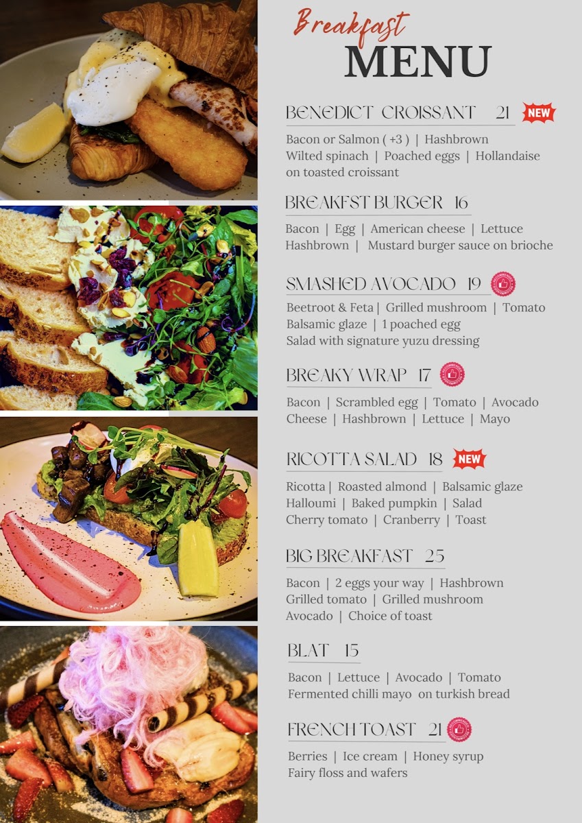 The Bucket Filler Photo Menu 4