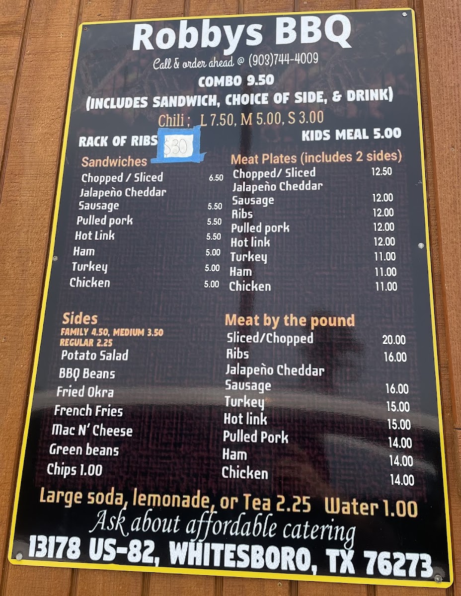 Robby's BBQ & Steakhouse Photo Menu 9