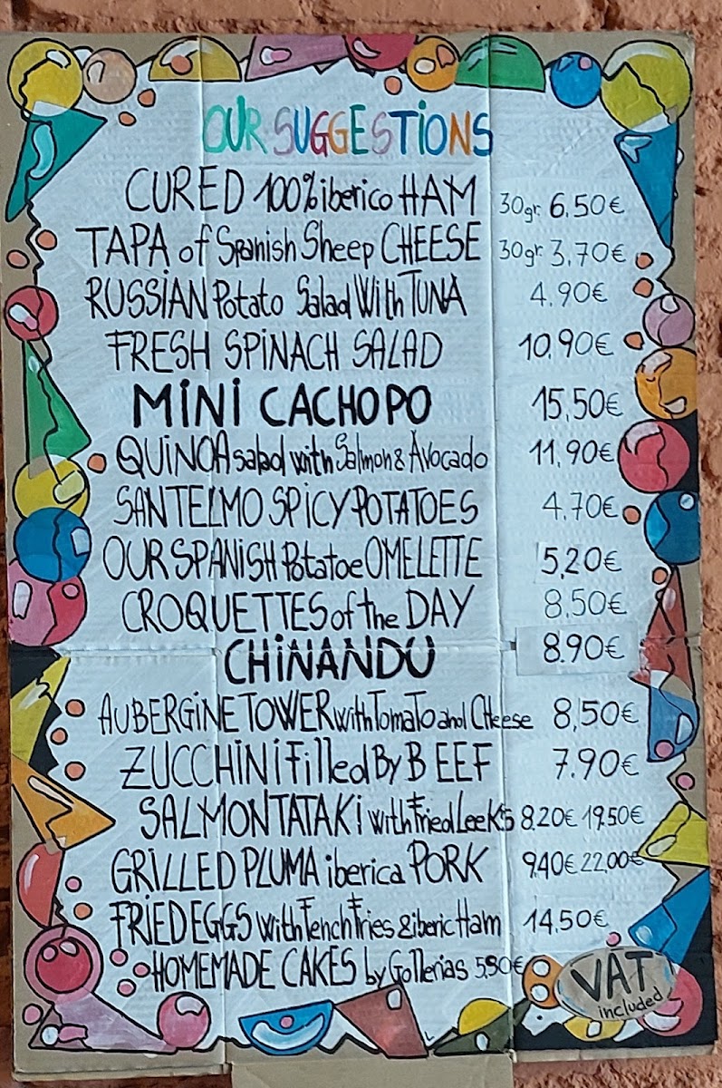 Vineria San Telmo Photo Menu 2