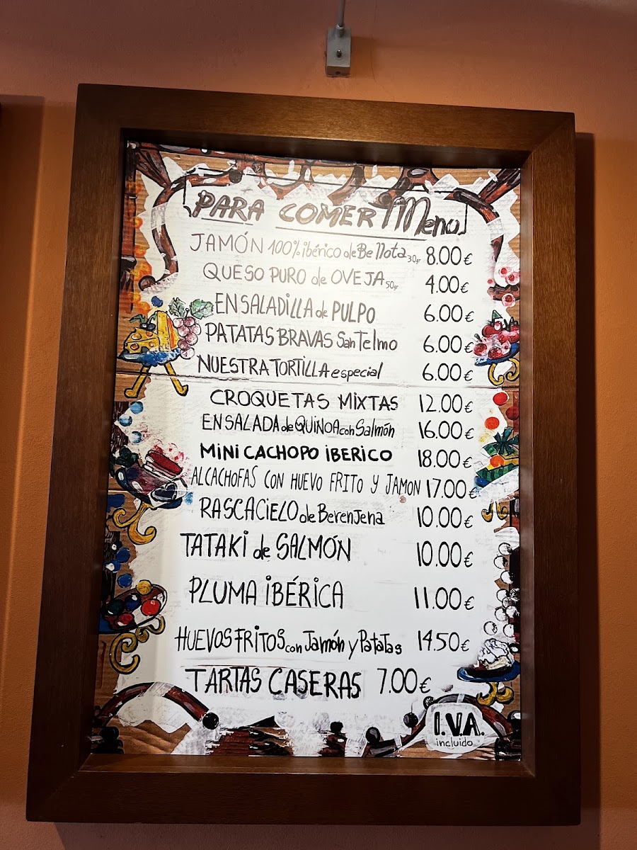 Vineria San Telmo Photo Menu 3