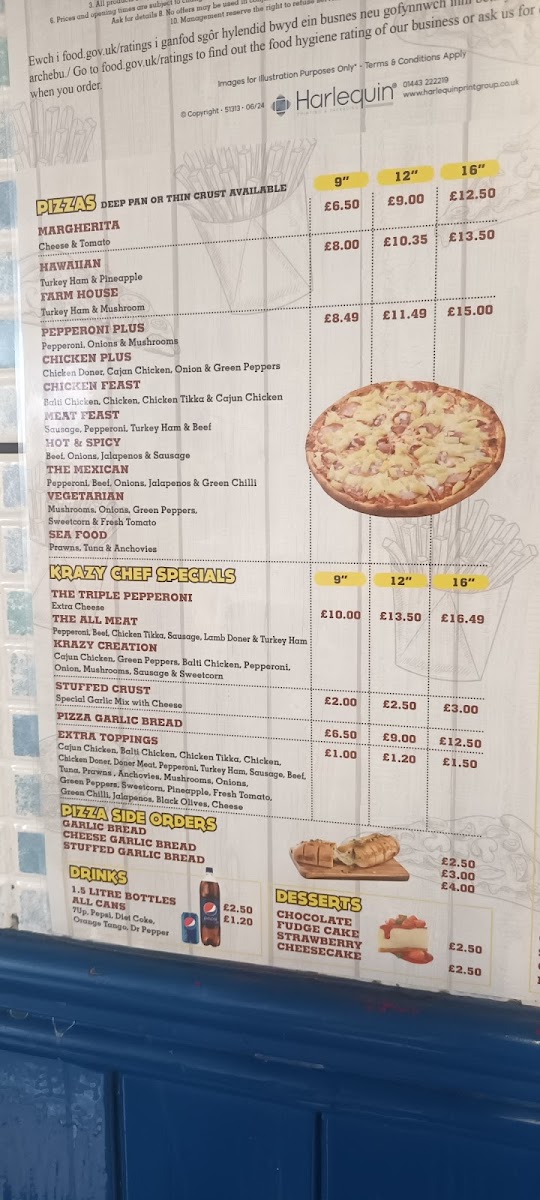 Pizza Perfection Photo Menu 1