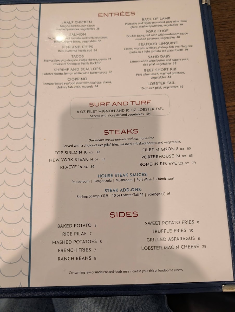Vista Steak and Seafood Photo Menu 4