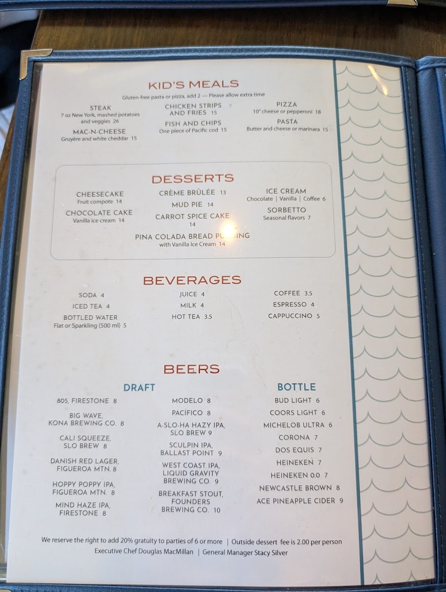 Vista Steak and Seafood Photo Menu 5