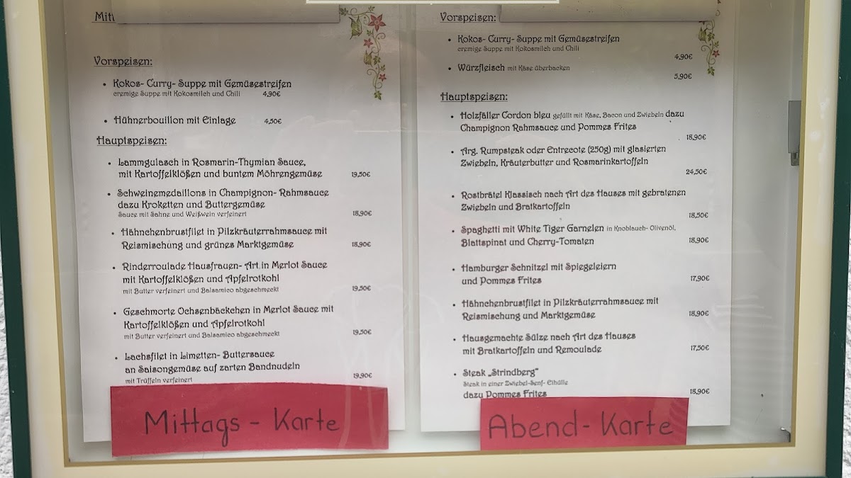 Gaststätte Bergschlösschen Photo Menu 2