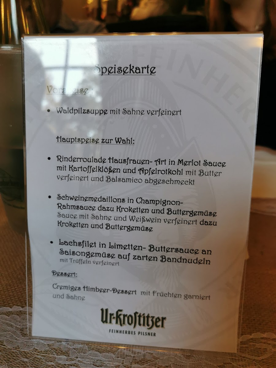 Gaststätte Bergschlösschen Photo Menu 3