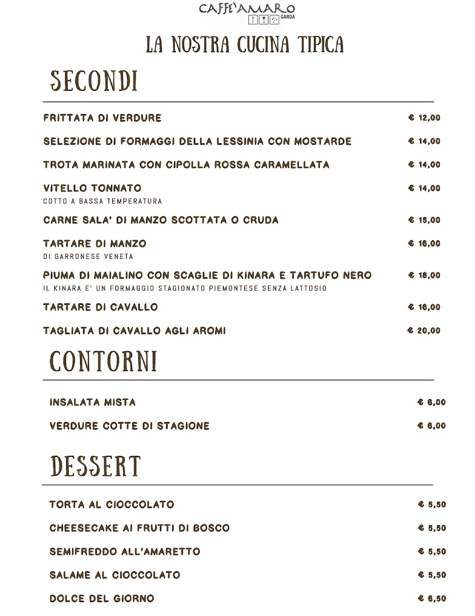 Osteria Caffè Amaro Photo Menu 3