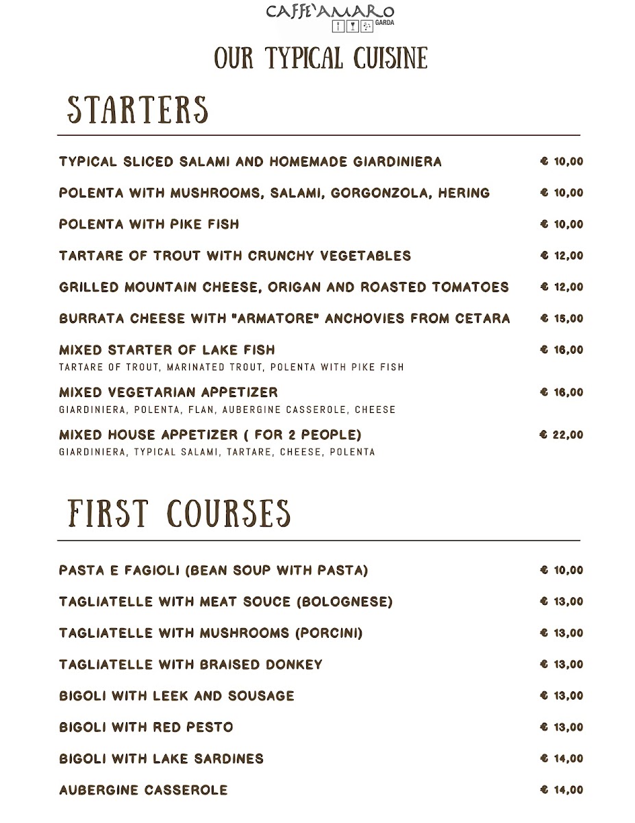Osteria Caffè Amaro Photo Menu 4