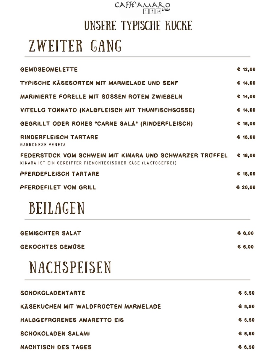 Osteria Caffè Amaro Photo Menu 5