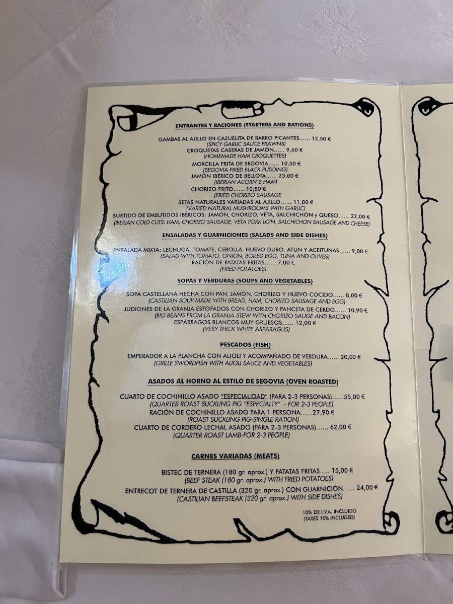Meson Don JIMENO Photo Menu 4