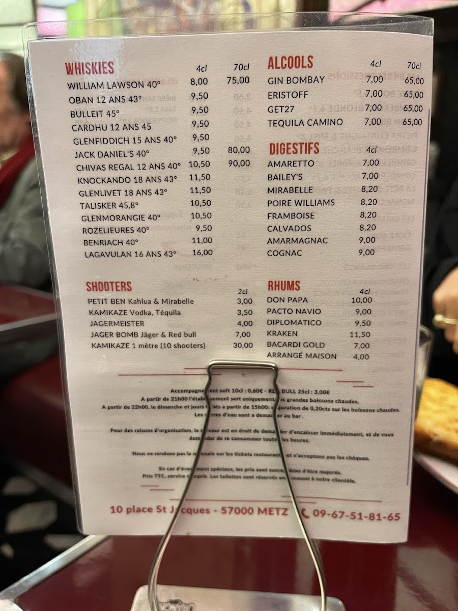 Bar Saint-Jacques Photo Menu 2