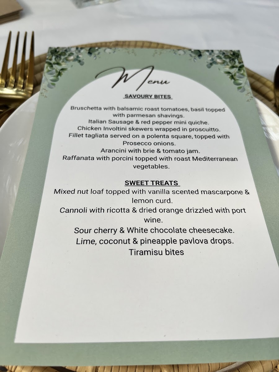 Gabriella's Tea Room Photo Menu 1
