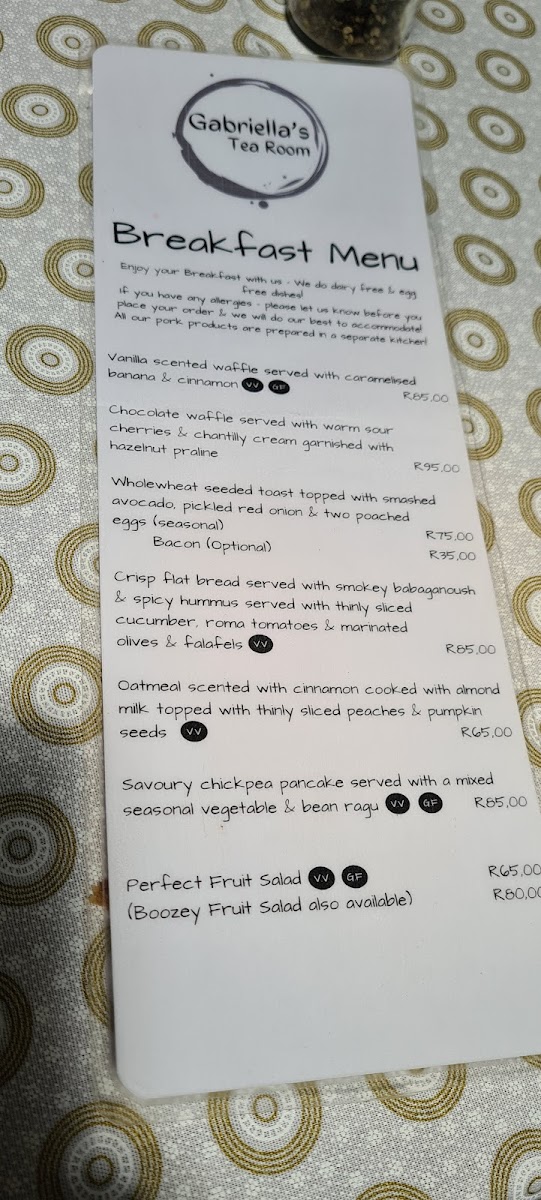 Gabriella's Tea Room Photo Menu 4