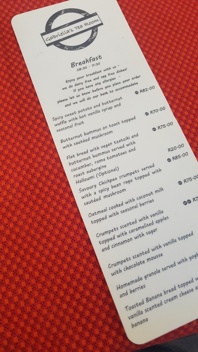 Gabriella's Tea Room Photo Menu 7