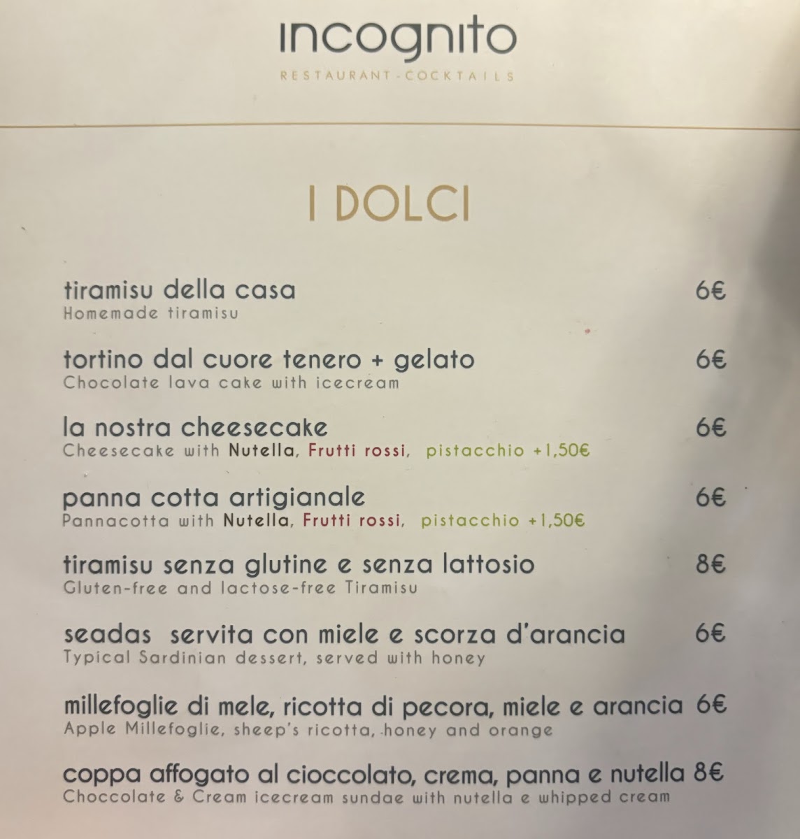 Incognito Photo Menu 5