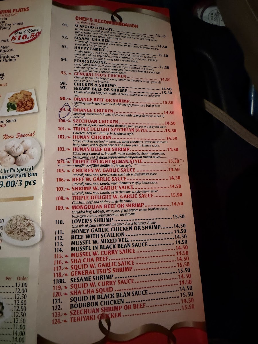 Yums Chinese Restaurant Photo Menu 1