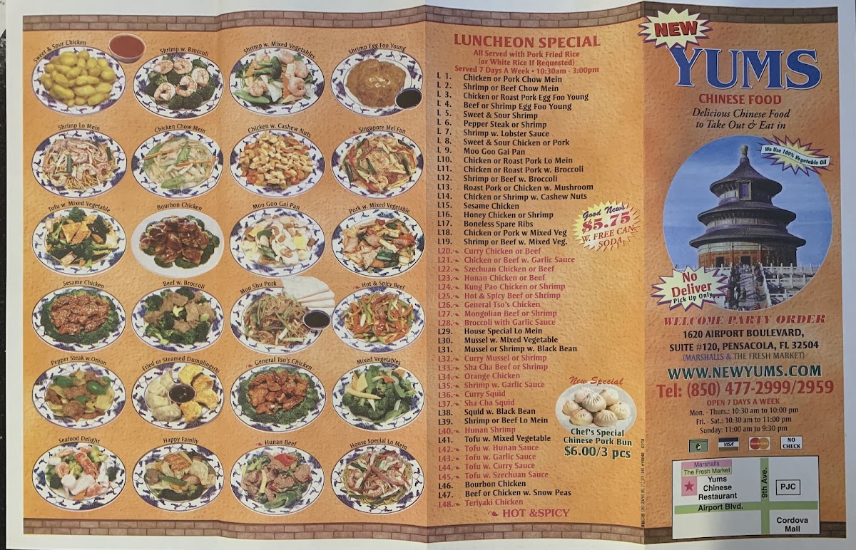 Yums Chinese Restaurant Photo Menu 9