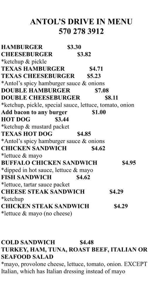 Antol's Drive In Photo Menu 5