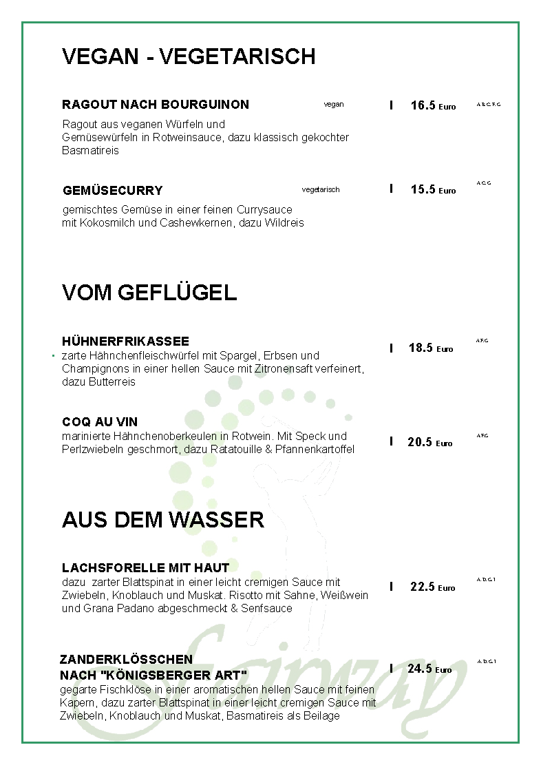 Fairway Wetterburg Photo Menu 1
