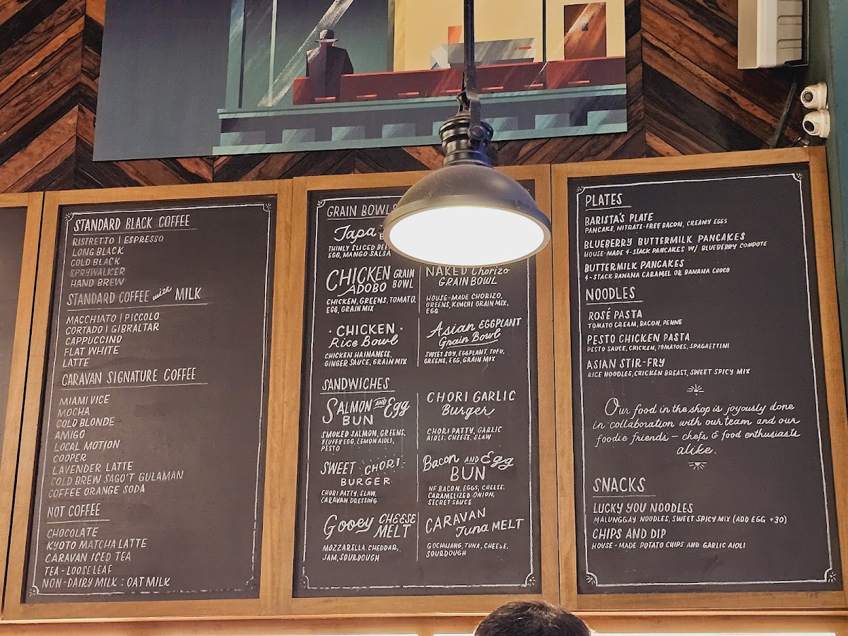 Caravan Black Coffee Company Photo Menu 3