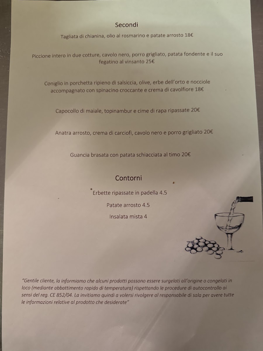 Cantina Del Granduca Photo Menu 2