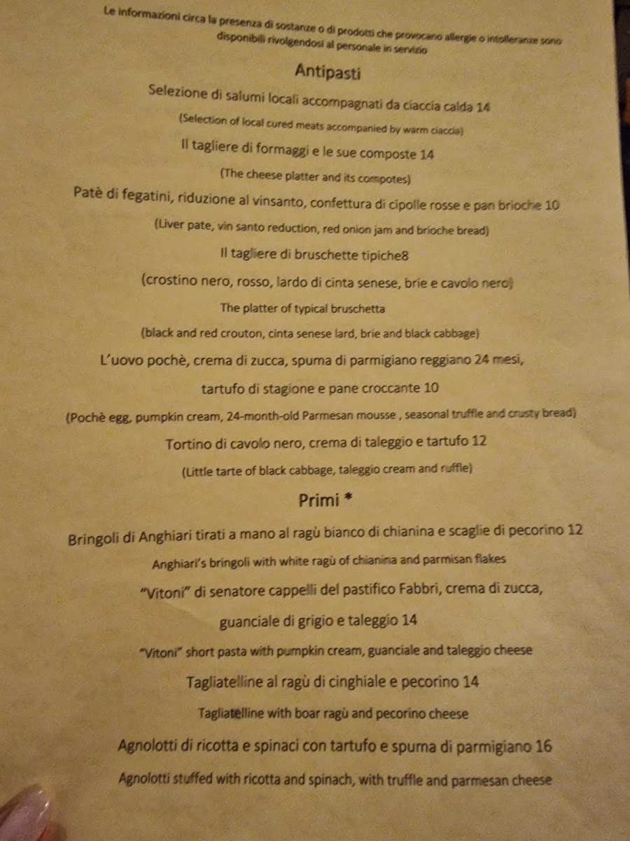 Cantina Del Granduca Photo Menu 5