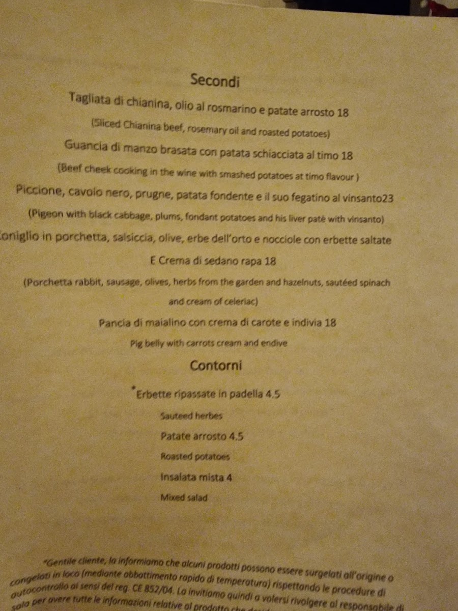 Cantina Del Granduca Photo Menu 9