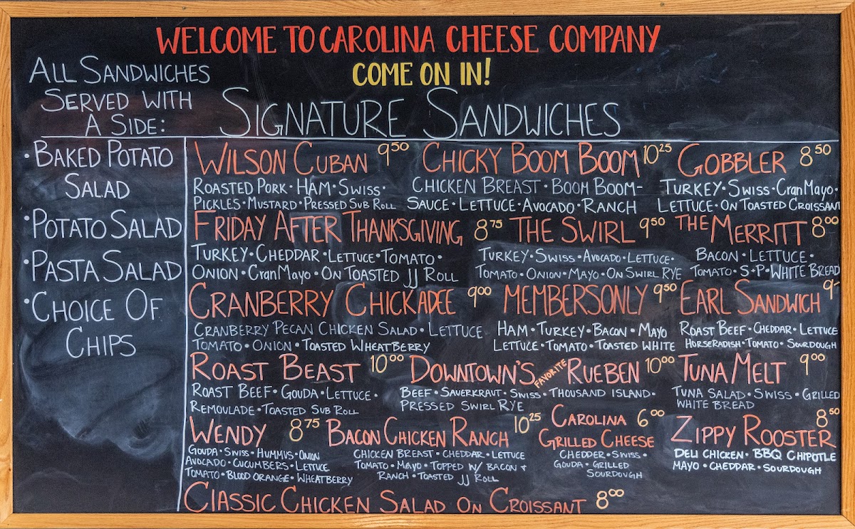 Carolina Cheese Co. Photo Menu 4