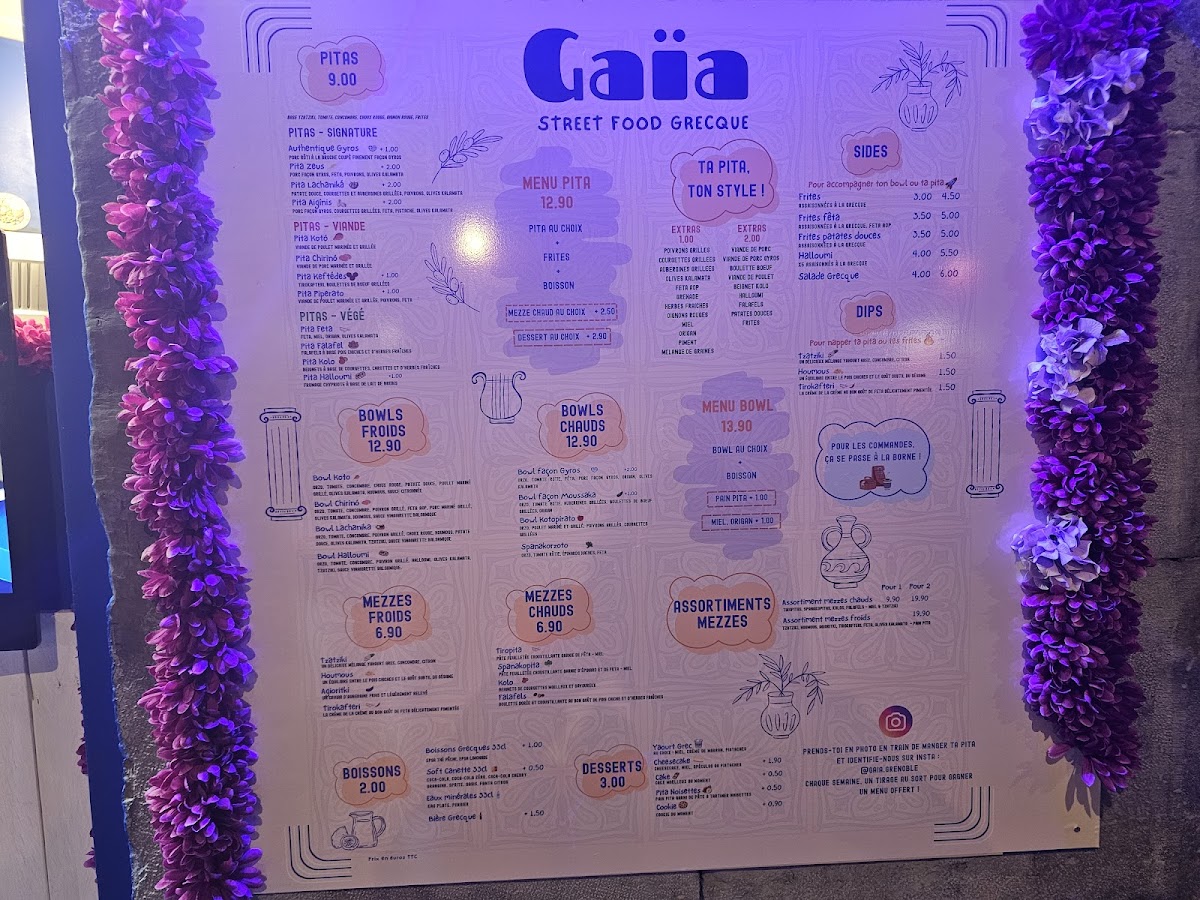 Gaia Street Food Photo Menu 1