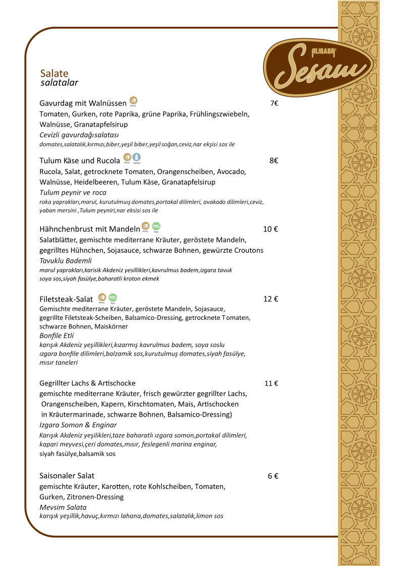 AliBaba’s Sesam Photo Menu 10