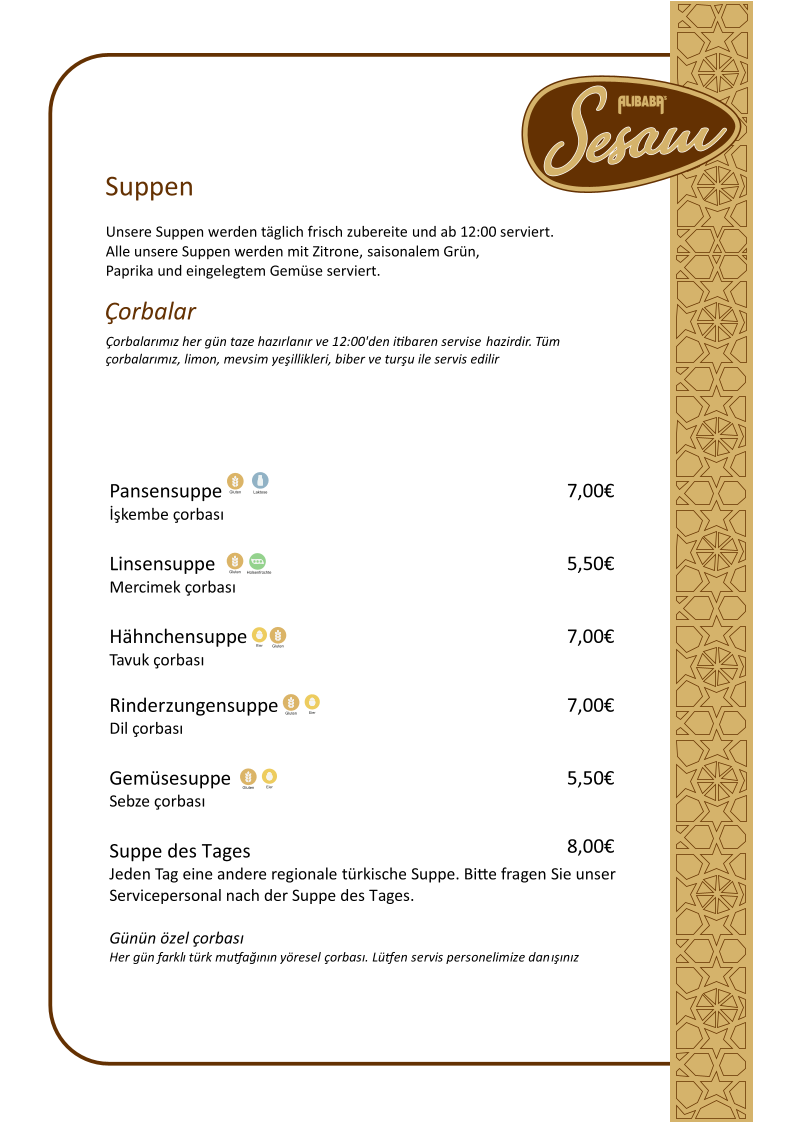AliBaba’s Sesam Photo Menu 4