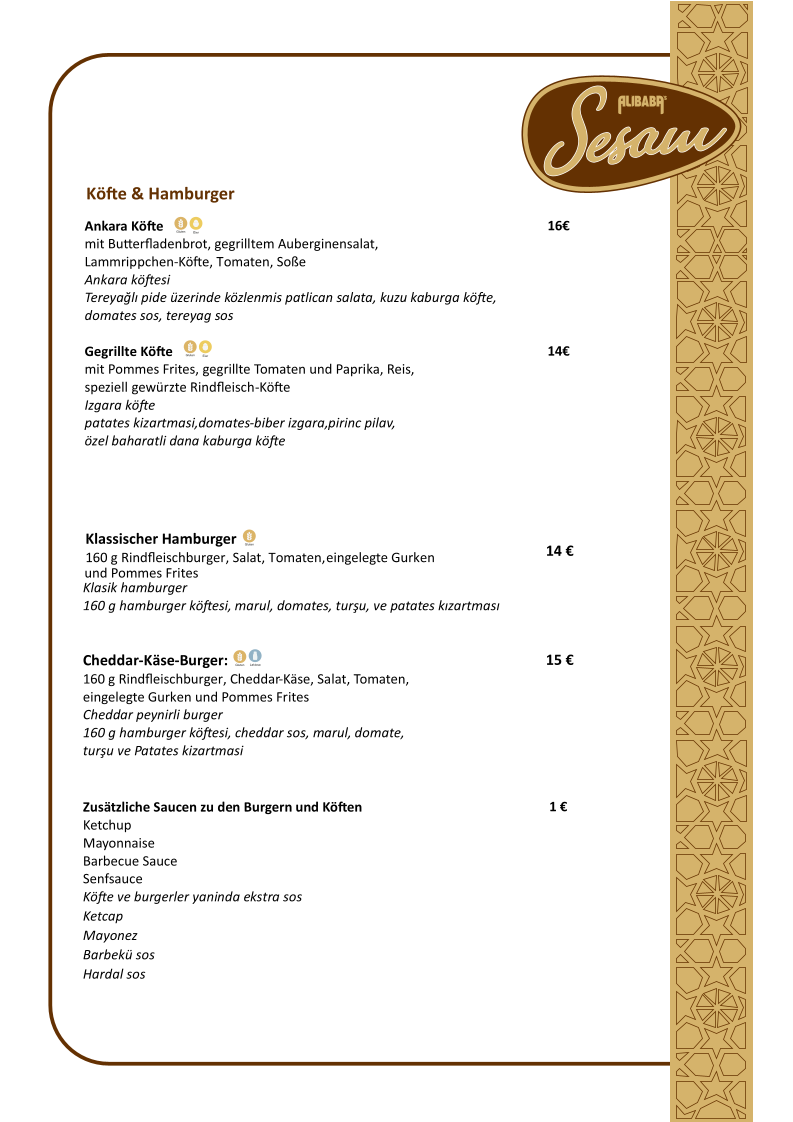 AliBaba’s Sesam Photo Menu 5