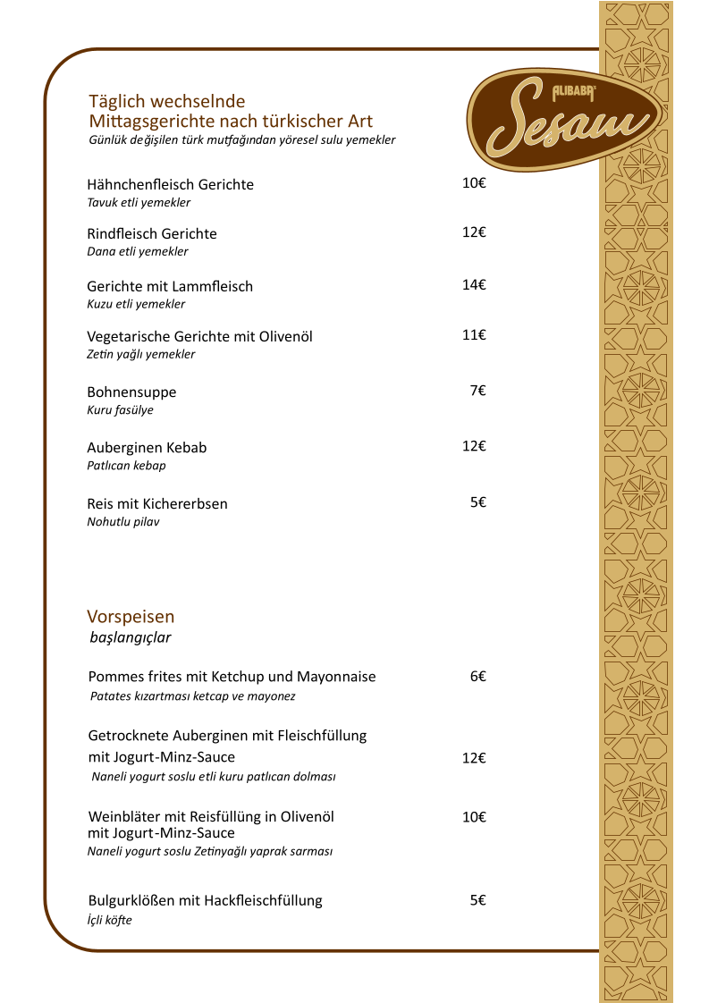 AliBaba’s Sesam Photo Menu 7