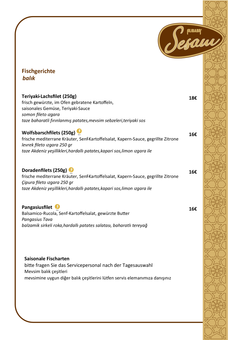 AliBaba’s Sesam Photo Menu 9