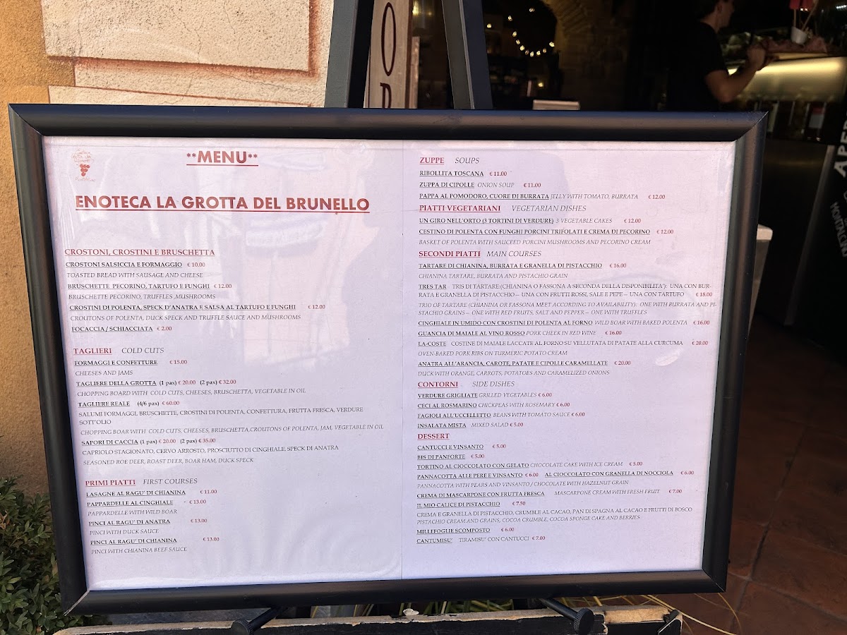Enoteca Grotta del Brunello Photo Menu 2