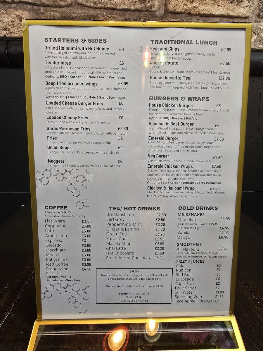 Emerald Cafe Bistro Photo Menu 1