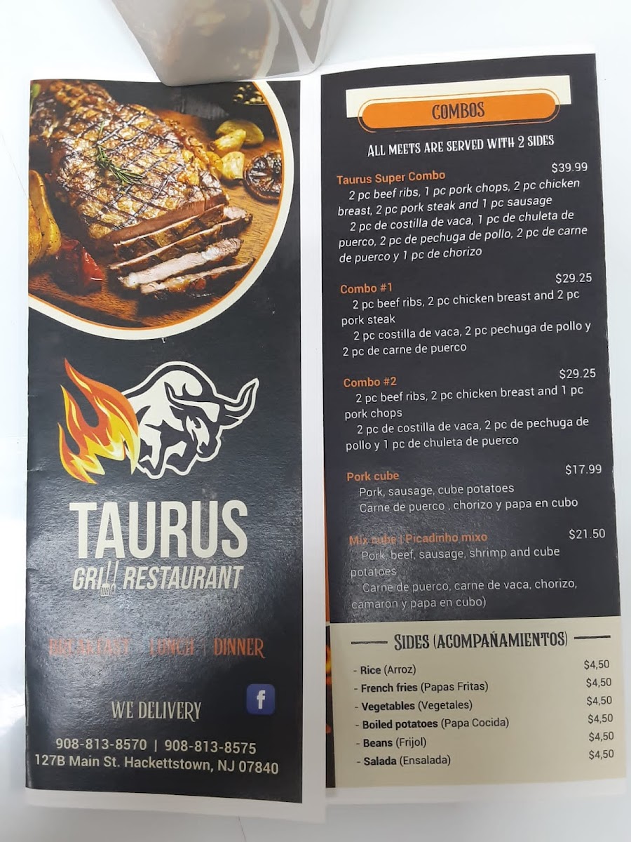 Taurus Grill Restaurant and BBQ Photo Menu 5