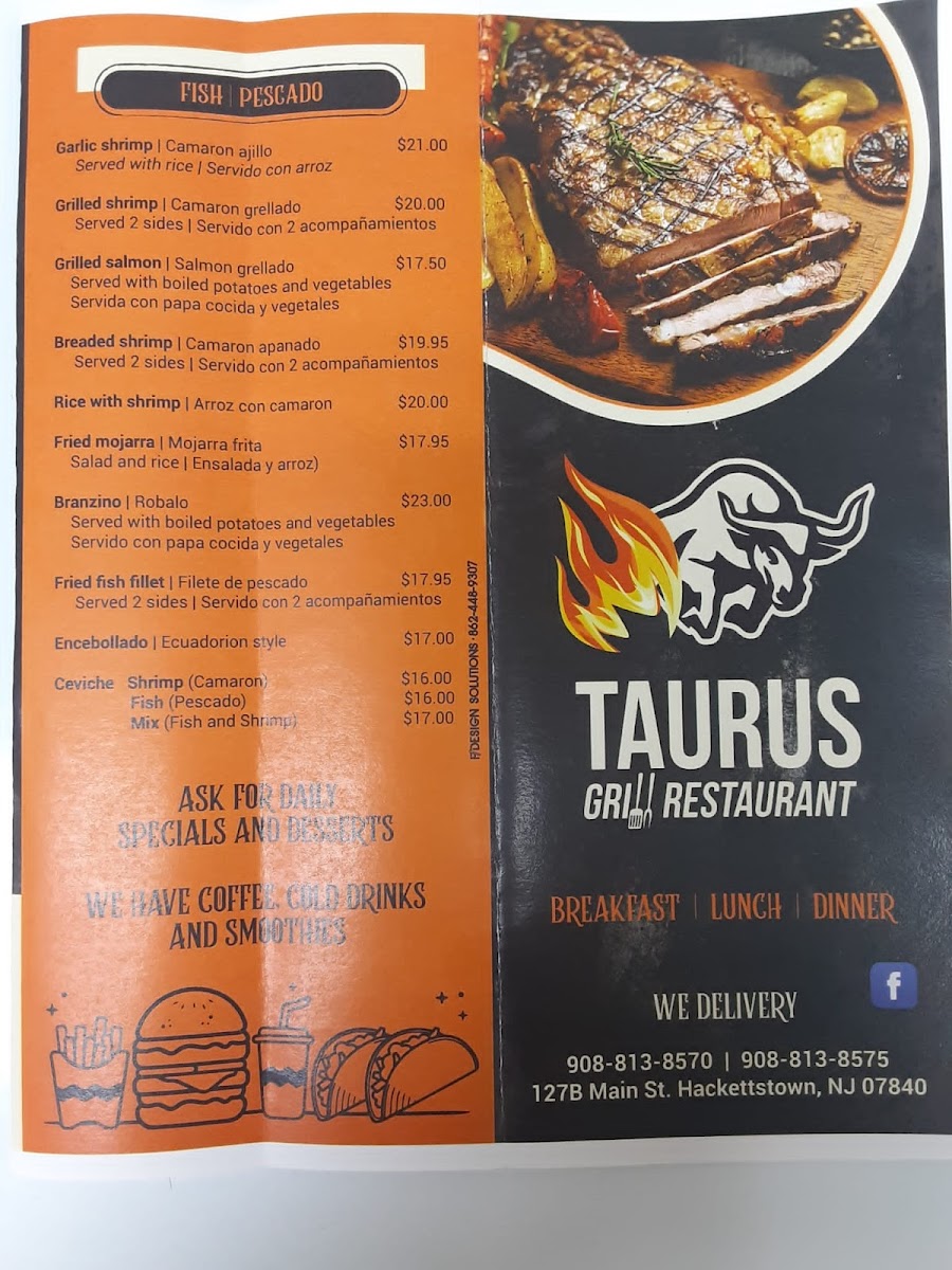 Taurus Grill Restaurant and BBQ Photo Menu 7