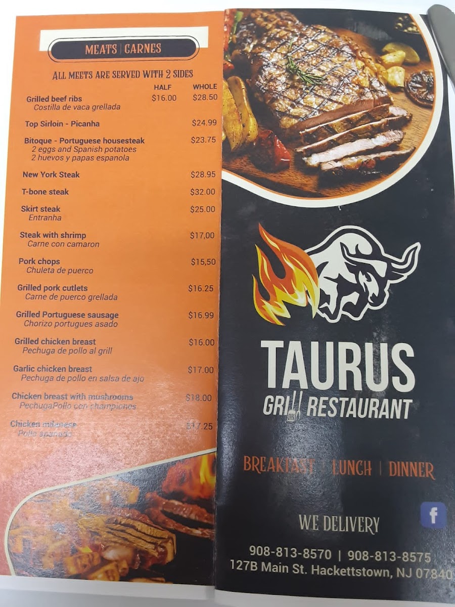 Taurus Grill Restaurant and BBQ Photo Menu 8