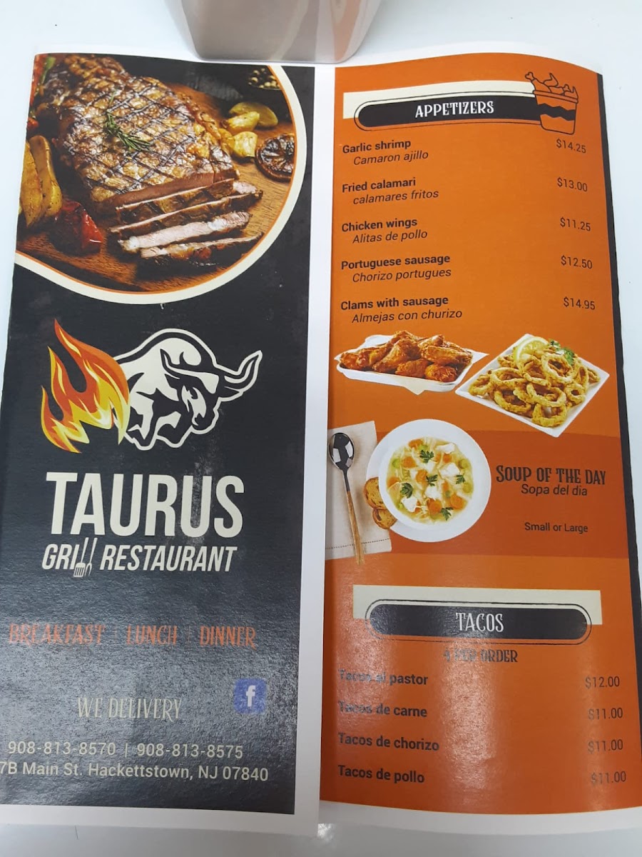 Taurus Grill Restaurant and BBQ Photo Menu 9