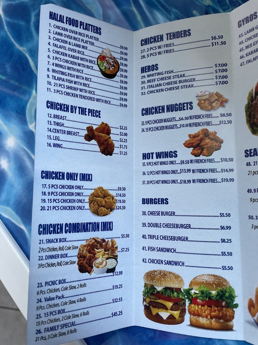 Ashburton Halal Fried Chicken Photo Menu 2