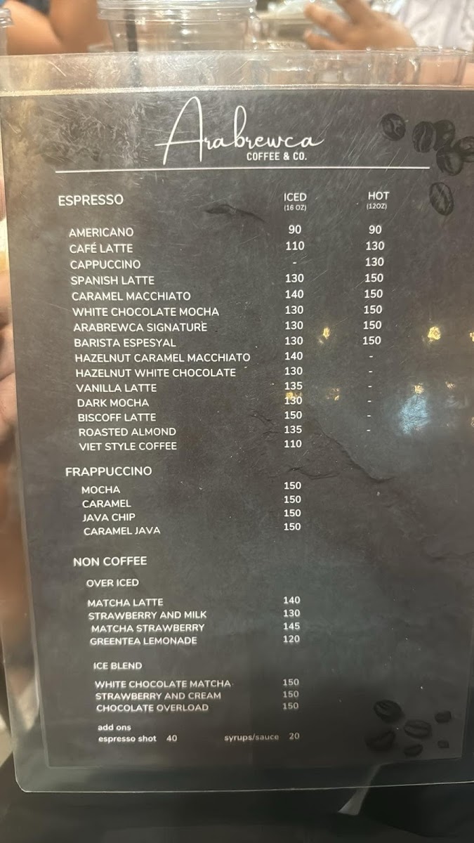 Arabrewca Photo Menu 1