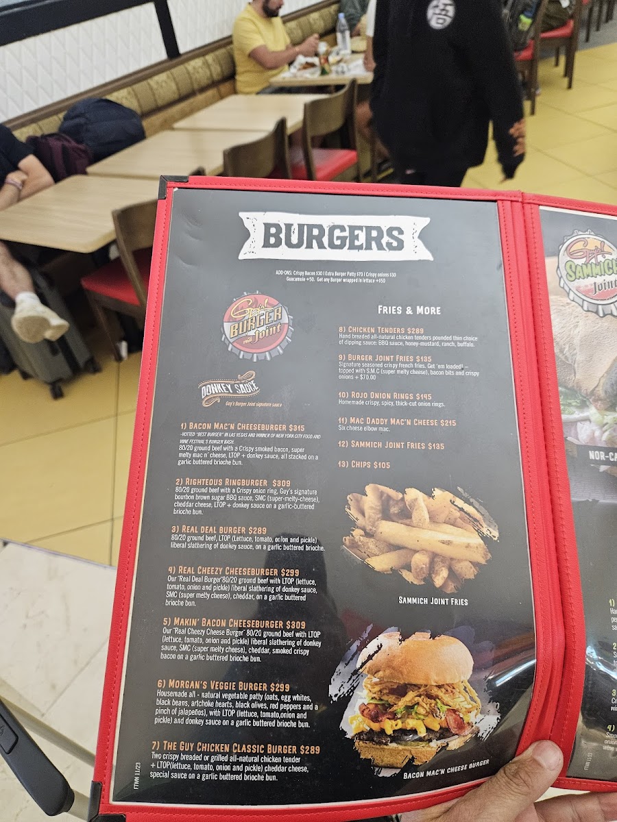 Guy's Pizza Joint Photo Menu 1