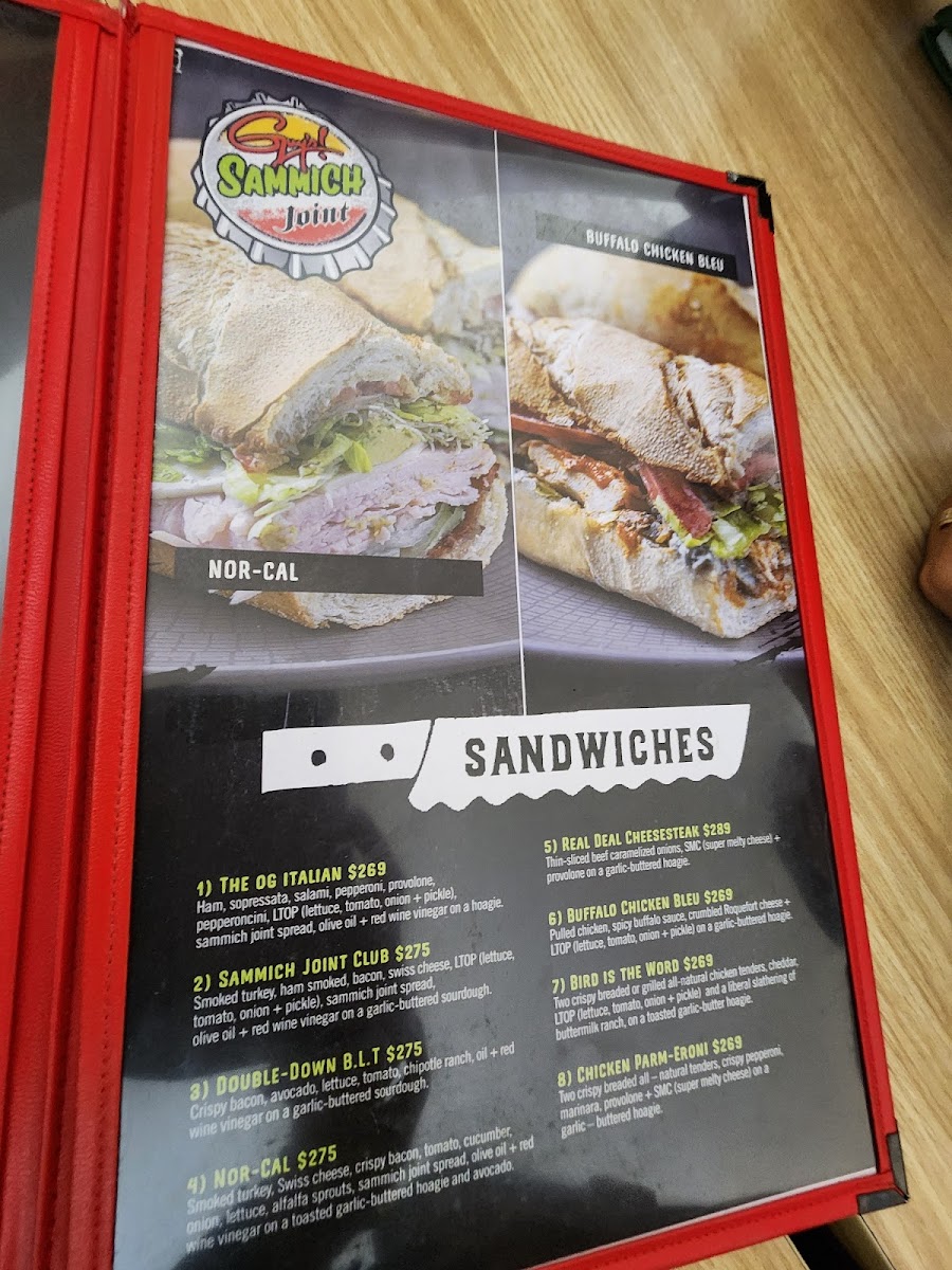 Guy's Pizza Joint Photo Menu 2