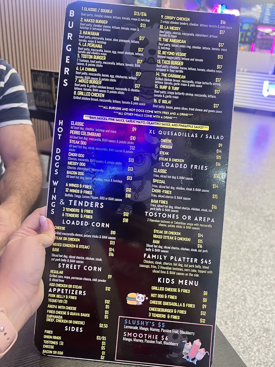 BAM BURGER RESTAURANT Photo Menu 3