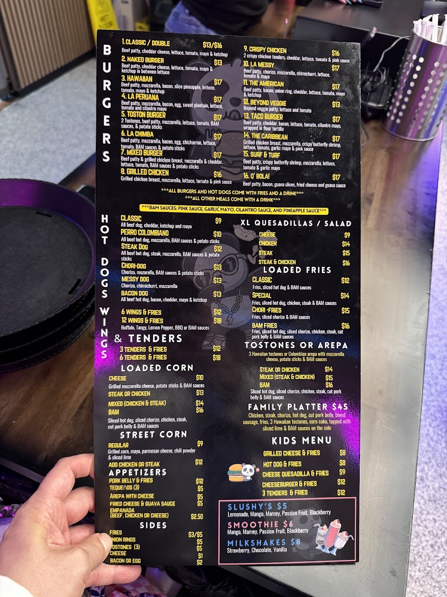 BAM BURGER RESTAURANT Photo Menu 5
