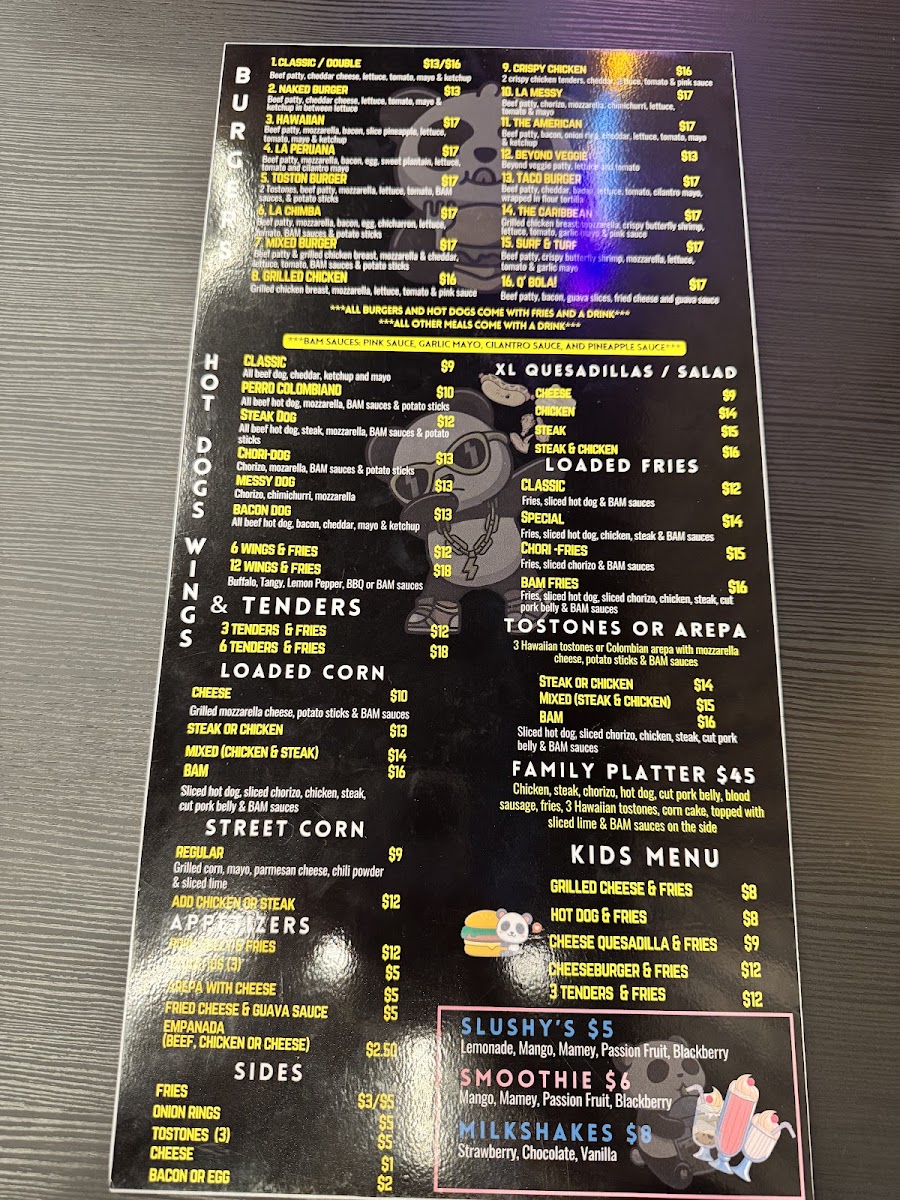 BAM BURGER RESTAURANT Photo Menu 6