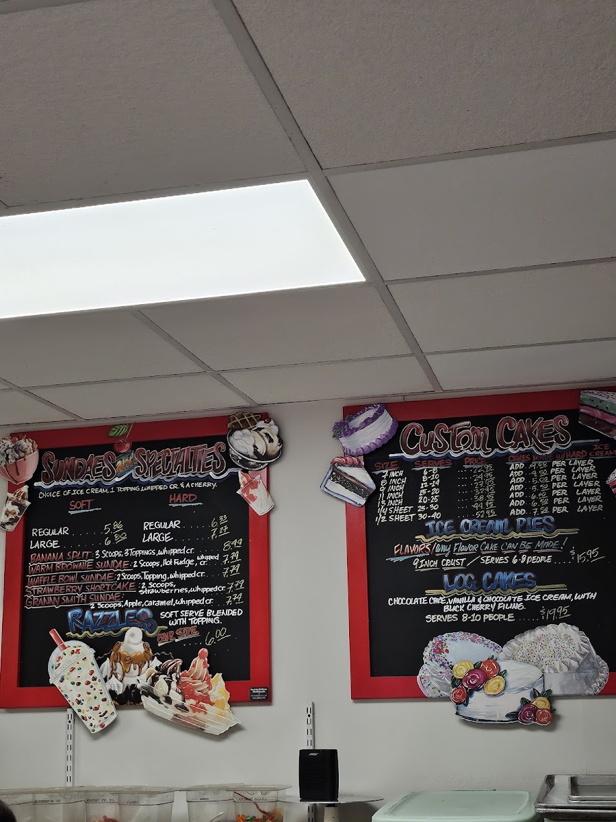 Uncle D’s Ice Cream (formerly Mike's Ice Cream) Photo Menu 2