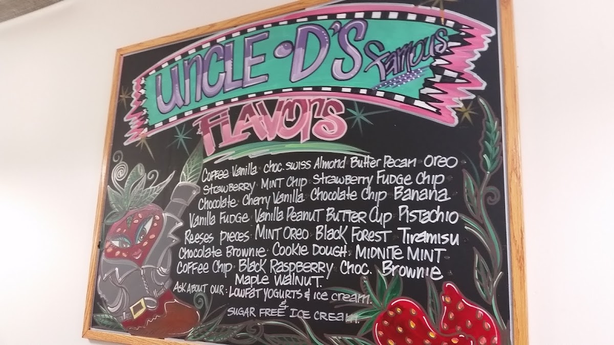 Uncle D’s Ice Cream (formerly Mike's Ice Cream) Photo Menu 6
