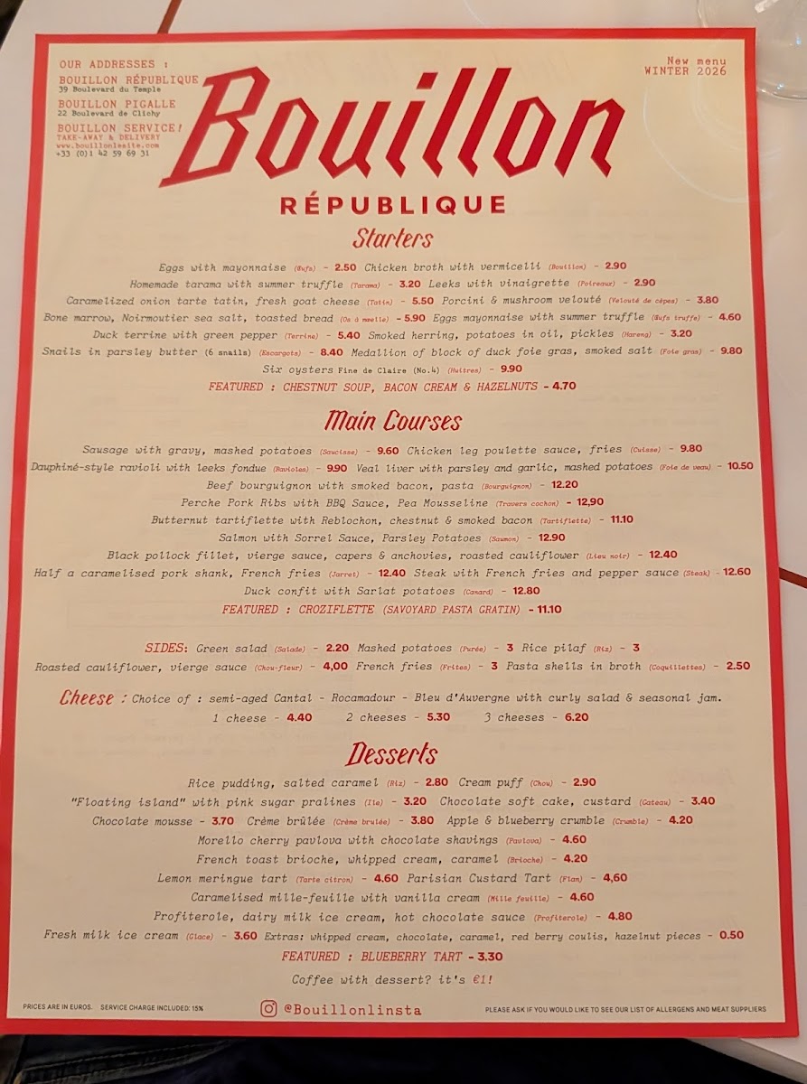 Bouillon République Photo Menu 6